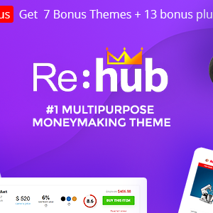 Rehub 18.9.4 开心版 – 联盟营销、多供应商商店、社区主题