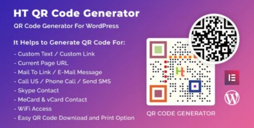 HT QR Code Generator for WordPress v2.3.7 - 高效WordPress二维码生成插件