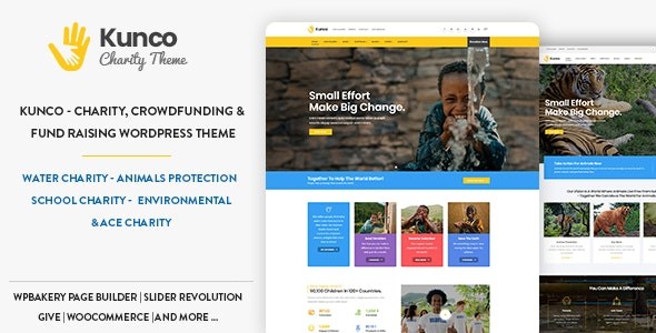 Kunco v1.3.2 慈善与募捐WordPress主题 - 非营利组织筹款解决方案