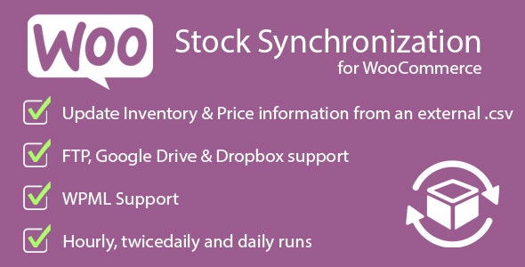 Stock Synchronization for WooCommerce v1.6.7 - WooCommerce库存同步插件