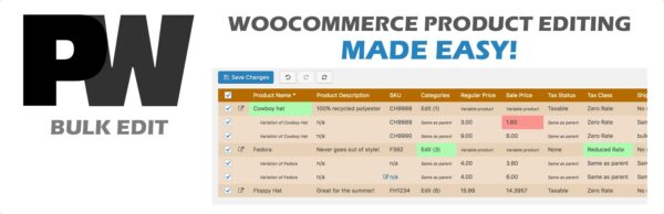 Pimwick WooCommerce Bulk Edit Pro v2.366 - WooCommerce批量编辑专业版插件
