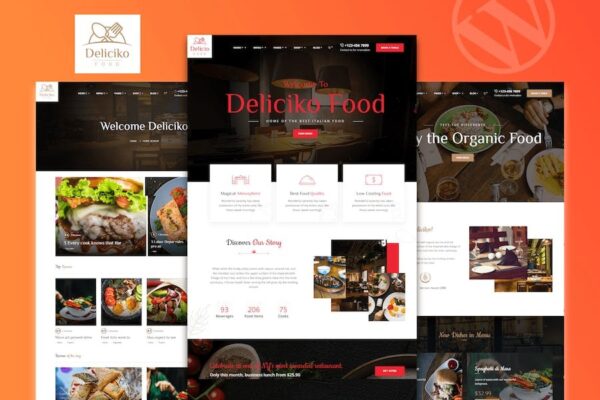 Deliciko v2.0.2 - 餐厅WordPress主题，美食餐厅网站模板