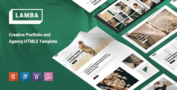 Lamba v1.0 创意作品集与代理机构HTML5模板 - 专业响应式设计
