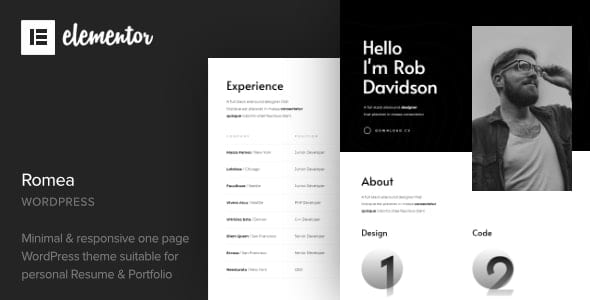 Romea v1.5 Personal Portfolio WordPress Theme - 个人作品集WordPress主题