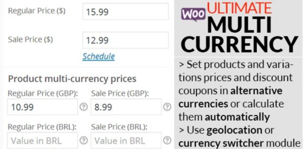 WooCommerce Ultimate Multi Currency Suite v1.12.1 - 终极多货币解决方案