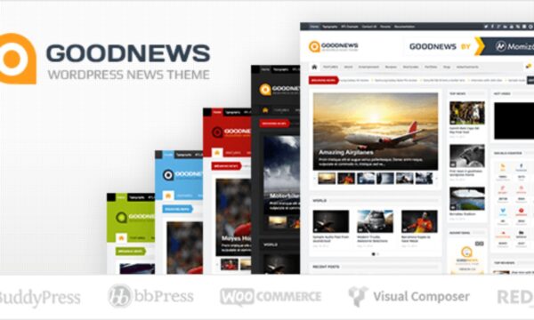 Goodnews v5.9.6 响应式WordPress新闻杂志主题