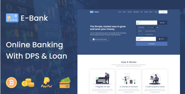 E-Bank v1.2 - 完整的在线银行系统，包含DPS和贷款功能