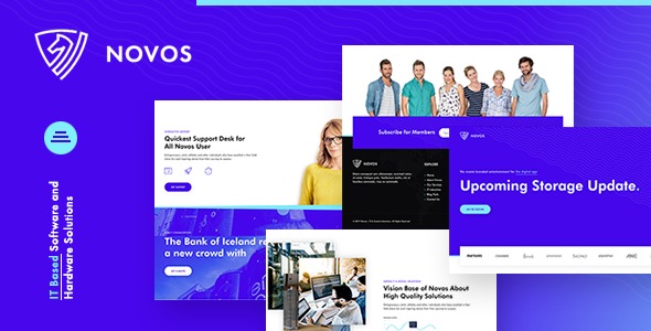 Novos v1.1.0 IT公司数字解决方案WordPress主题