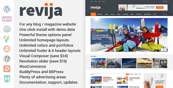 Revija v3.9 - 博客与新闻WordPress主题下载