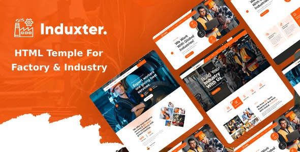 Induxter v1.1 工业和工厂HTML模板 - 专业响应式企业网站设计