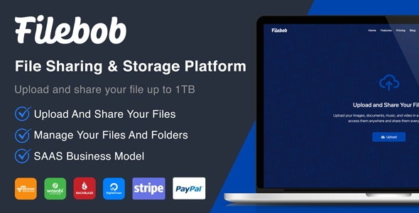 Filebob v1.8 文件共享与存储平台 (SAAS 就绪)