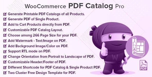 WooCommerce PDF Catalog Pro v2.3.0 - 专业的WooCommerce PDF目录与翻页书插件