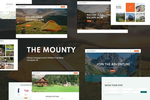 Mounty | 徒步露营地与儿童露营模板套件