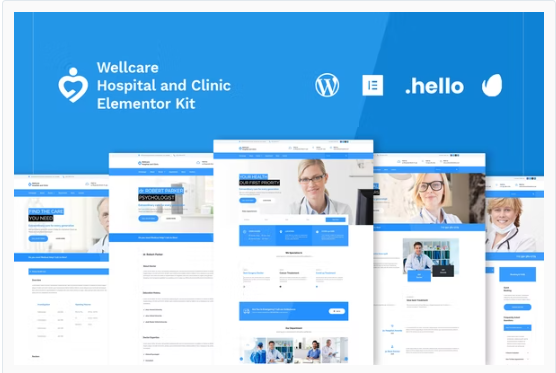 Wellcare – 医院与诊所Elementor模板套件 | 专业医疗网站设计