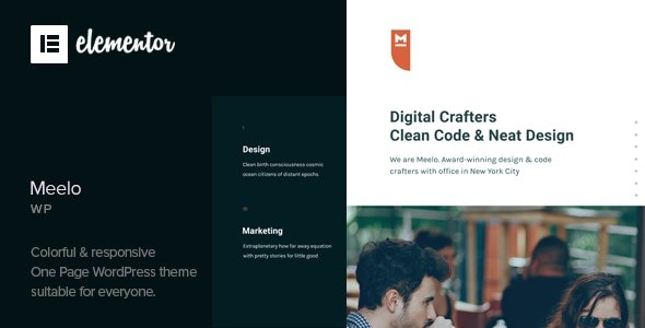 Meelo v1.4.0 Corporate One Page WordPress Theme - 企业单页WordPress主题
