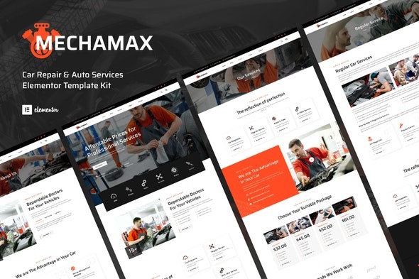 Mechamax - 汽车维修与自动服务Elementor模板套件