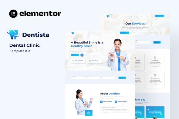 Dentista - 牙科诊所Elementor模板套件 | 专业牙科网站设计