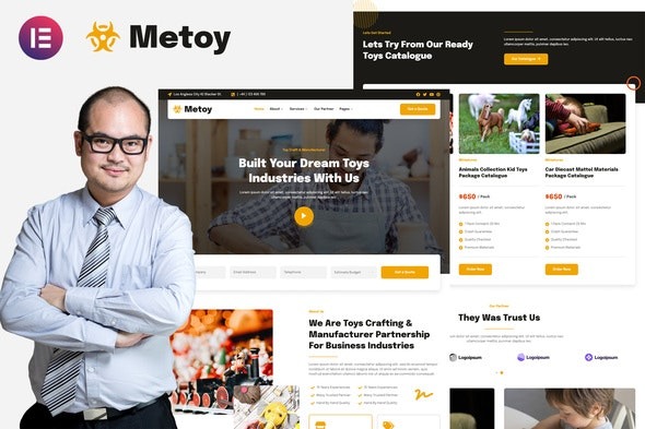 MeToy - 玩具手工艺行业Elementor模板套件
