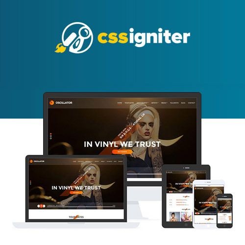 CSSIgniter Oscillator Music WordPress Theme v1.5.2 - 音乐网站主题