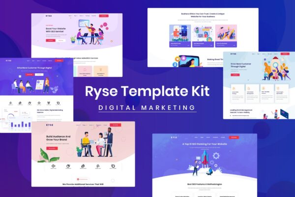 Ryse – SEO与数字营销Elementor模板套件