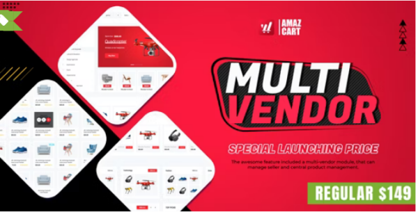 Multi-Vendor (v1.9.5) AmazCart Laravel 多供应商电商系统 CMS