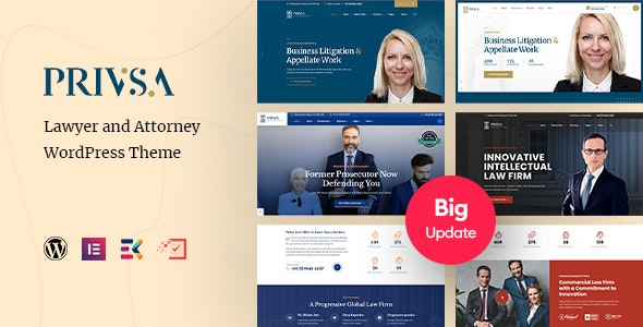 Privsa v2.2.2 律师和律师事务所WordPress主题