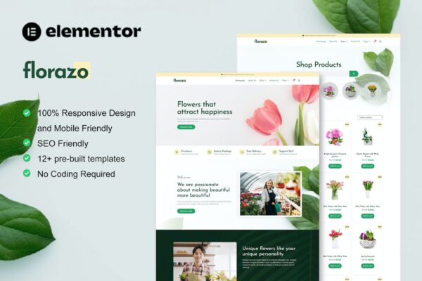 Florazo - WooCommerce 花店与花卉商店 Elementor 模板套件