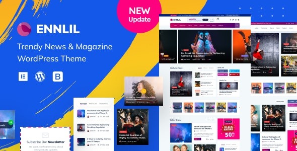 Ennlil v1.0.1 现代杂志风格WordPress主题