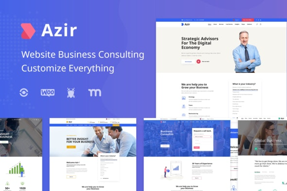 Azir – 金融咨询Elementor模板套件