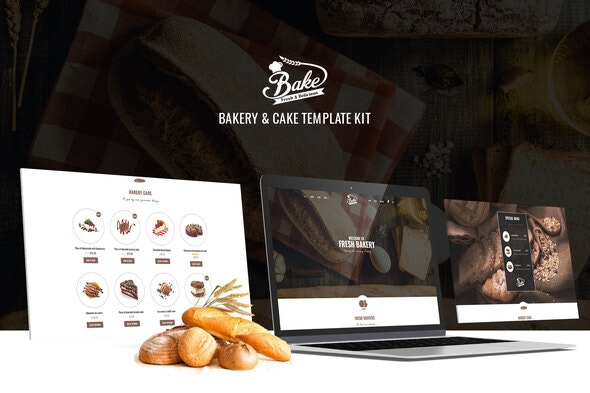 Bake – Bakery & Cake Elementor Template Kit - 烘焙店和蛋糕店Elementor模板套件