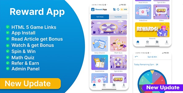 Reward App Lucky Spin + Start App ads + Adcolony v5.7 - 奖励应用幸运旋转与广告集成插件