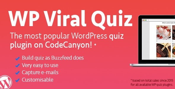 WordPress Viral Quiz Plugin v4.06 BuzzFeed Quiz Builder - 病毒式传播测验插件