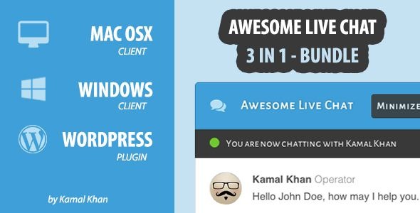 Awesome Live Chat | WordPress v1.4.2 - 强大的实时聊天插件