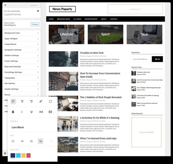 News Paperly v118.5 - 响应式新闻杂志WordPress主题