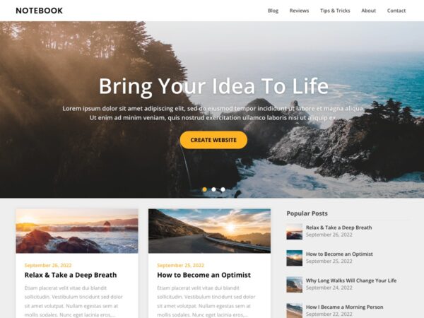 Writers Blogily v121.6 - 专业作家博客WordPress主题