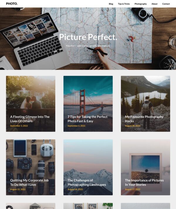 ImageGridly (v115.7) Superb Themes - 响应式图片网格WordPress主题