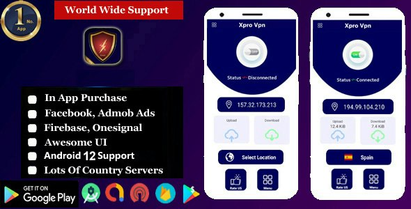 VPN X (v1.0.13) Pro VPN – VPN Unlimited Proxy | 超快免费VPN和安全热点