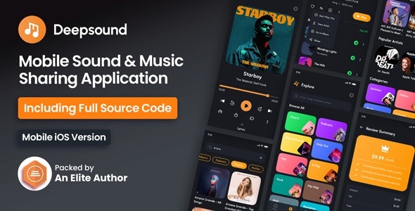 DeepSound IOS (v1.3) 移动声音与音乐共享平台 IOS 应用程序