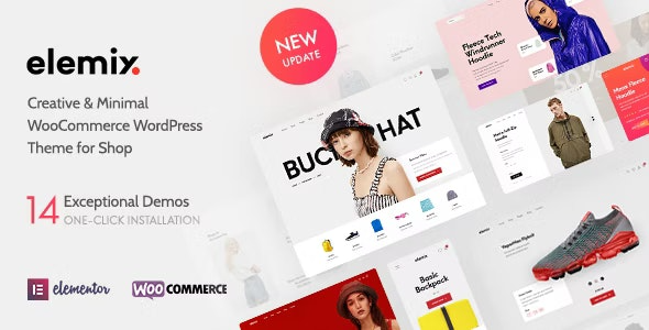 Elemix (v1.2.4) 现代创意Elementor WooCommerce主题