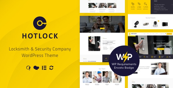 HotLock (v1.3.9) 锁匠与安全系统WordPress主题 + RTL支持