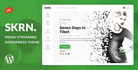 SKRN (v5.9) Media Streaming App WordPress Theme - 媒体流应用WordPress主题