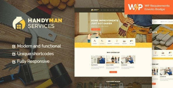 Handyman (v1.4.7) 建筑与维修服务 WordPress 主题