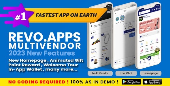 RevoMV (v6.0.0) 多供应商WCFM/市场Flutter安卓iOS应用 - 类似Flipkart、亚马逊、Shopee
