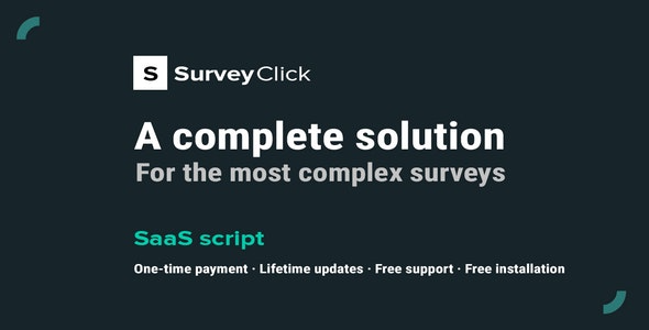 SurveyClick v1.0.1 SaaS Survey Builder - 专业的在线调查构建工具