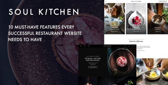 SoulKitchen (v1.04) 餐厅WordPress主题 - 美食餐厅网站设计