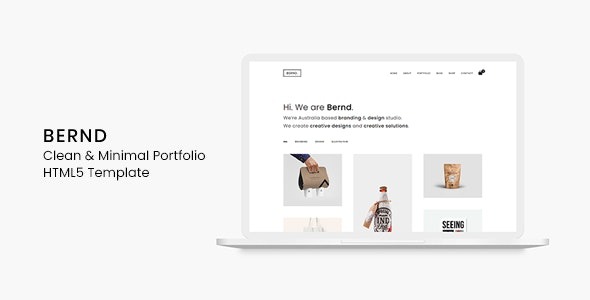 Bernd v1.0.0 简洁极简作品集HTML5模板