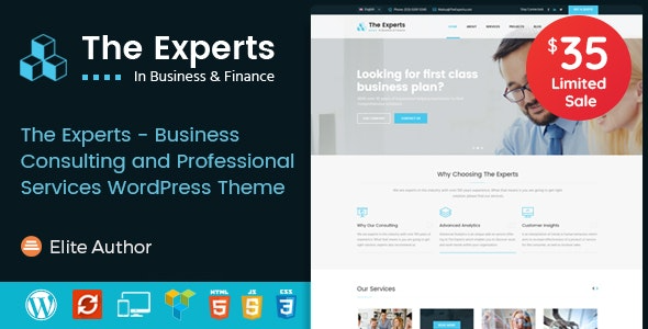 The Experts (v3.2) 商业咨询与专业服务WordPress主题