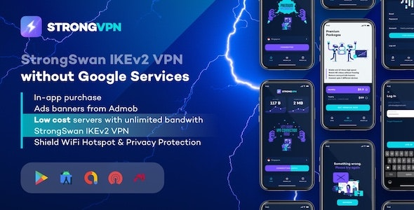 StrongVPN (v3.1) StrongSwan IKEv2 VPN 稳定且免费的安卓VPN代理