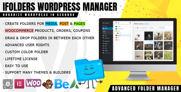 iFolders (v1.3.7) Ultimate WordPress & Woo Folder Manager - 终极WordPress和WooCommerce文件夹管理插件
