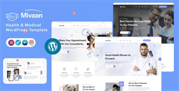 Mivaan (v1.0) 健康与医疗 WordPress 主题 - 专业医疗网站设计